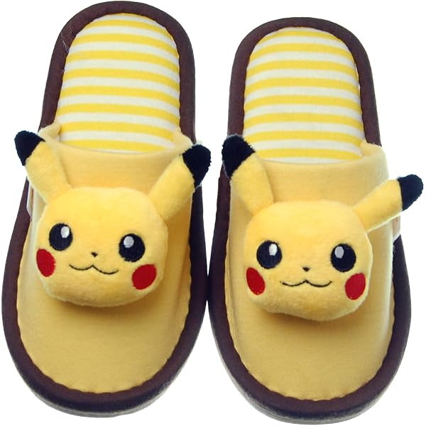 Amazon.co.jp: [ポケットモンスター] スリッパ 210085 イエロー 18