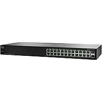 PC周辺機器 Cisco SG100-24-NA Small Business SG 100-24 - switch - 24 ports - unmanaged Amazon.com: Cisco SG100-24-NA 24 Port Gigabit Switch with 2
