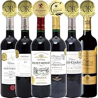 シニアソムリエ厳選 直輸入 全て金賞フランスボルドー 辛口赤ワイン6本セット((W0G635SE))(750mlx6本ワインセット)