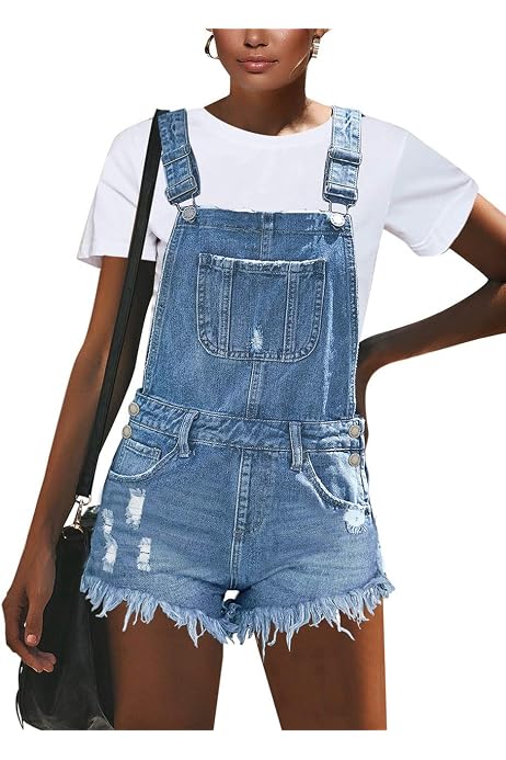 Utyful Women's Adjustable Straps Denim 