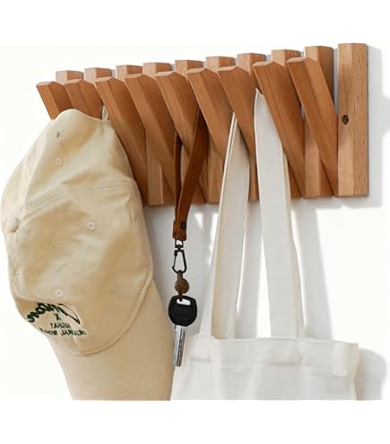 Decorative Wooden -key Piano Coat Rack - Vintage Design Wooden Hanger, Rustic Wall Décor