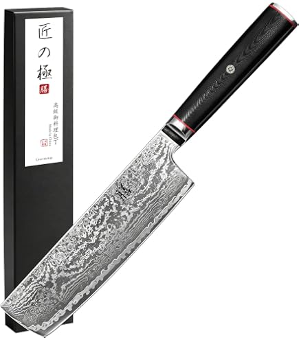 Amazon 高級中華包丁 ダマスカス Sunnecko 包丁 ダマスカス 73層