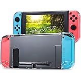 Tasikar Nintendo Switch用カバー 分離したの透明なケース 超薄型 任天堂スイッチケース 対応ドックとJoy Cons コントローラー（透明）