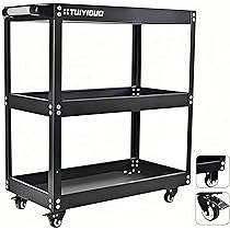 TOYO ツールワゴン 工具台車3段 TUIYIDUO 三段 工具カート 耐荷重200kg ツールカート 工具ワゴン