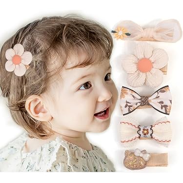 【オーダー♡お花 25a.25b】ベビーヘアクリップ　キッズヘアクリップ Baby Deer Clips ベビー キッズ 赤ちゃん ヘアクリップ ヘアピン