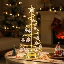 LEDライト付きグリッタークリスマスツリー2個セット Amazon.co.jp: Lewondr クリスマスツリー ライト 電池式 卓上