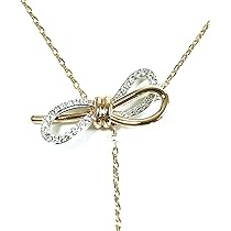 スワロフスキー　ネックレス　マドモアゼル　リボン　正規品　新品　箱付 SWAROVSKI スワロフスキー 2-Way リボンネックレス (SWAROVSKI