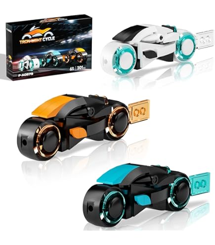 AobiKSEY TRON Legacy Building Set, Tron Light Cycle Collectible
