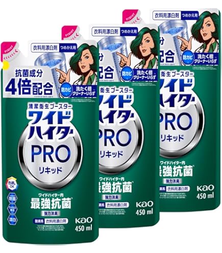 ワイドハイターPRO抗菌リキッド詰替480ml×4個