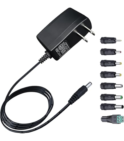 Amazon | 12V 1A 電源アダプター、100-240V 50/60Hz AC - DC 12V 1A