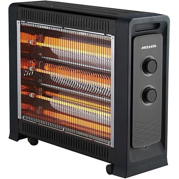 Heller 2400W Quartz Radiant Heater w/ 3 Heat Settings/ Fan Assisted-  HRH2400FG: Heating: Amazon.com.au