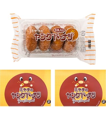 Amazon.co.jp: ミヤタ ヤングドーナツ 20袋（1袋4個入り） : 食品