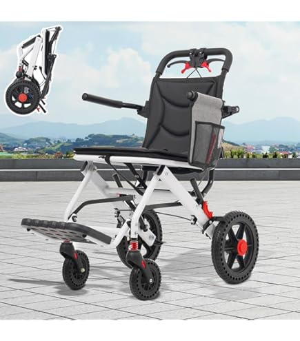 Amazon | 車椅子 介護用 アルミ製 軽量 機内持ち込み 自立可能 介助