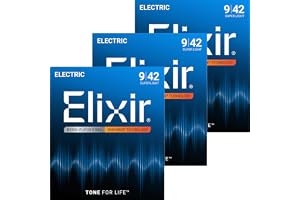 Elixir Elixir Nanoweb Electric Guitar Strings Super Light .009-.042#12002 3-Piece Set [Domestic Regular Product]