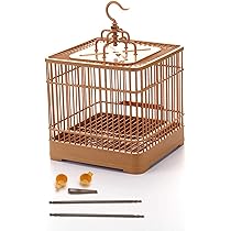 Amazon | PUERI 鳥籠 鳥かご 鳥折りたたみ式 通気性 取り外し