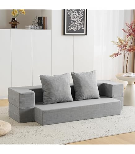 Amazon｜Donext ソファベッド 組立て不要 二人掛け 三人掛け フロア