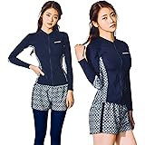 Amazon ラッシュガード Marshel レディース 3点セット Uvカット 水陸両用 水色 M Xlサイズ Marshel マーシェル ラッシュガード