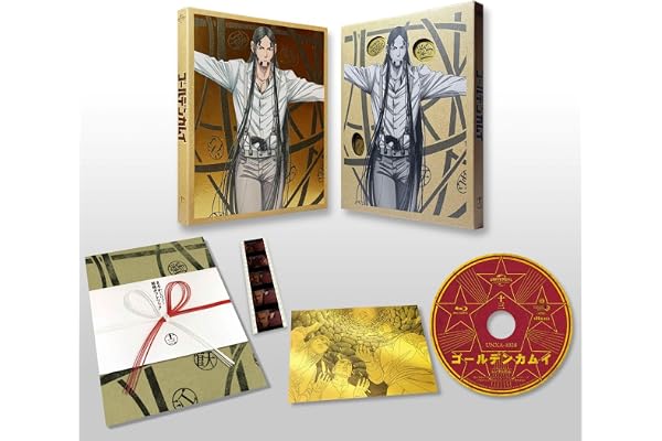 【Amazon.co.jp限定】ゴールデンカムイ　第十三巻＜初回限定版＞(早期予約特典：豪華金箔仕様！最終章B2番宣ポスター付) (第十三巻～第十六巻購入特典：アニメ描き下ろし収納BOX & 撮り下ろしッ!!キャスト北海道ロケ映像ディスク(函館編) &［メーカー特典］原作者・野田サトル描き下ろし最終章OP／ED絵コンテ　引換シリアルコード付) [Blu-ray]