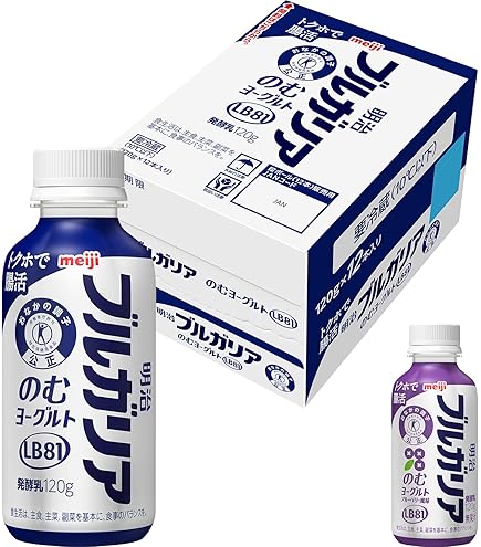Amazon.co.jp: 明治 ブルガリアのむヨーグルトLB81 プレーン 400g×4本