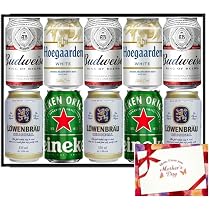 Amazon.co.jp: 【母の日カード付き】世界のビール4種飲み比べ 10本