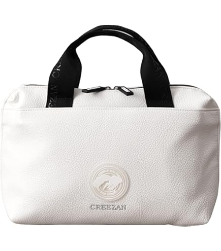   ラウンドバッグ ホワイト Amazon.co.jp: CREEZAN GOLF カートバッグトート(W：約340×H：約