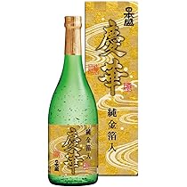 Amazon.co.jp: 日本盛 慶華 純金箔入720ml [ 日本酒 16度 本醸造酒