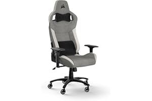 CORSAIR T-3 RUSH V2 Grey/White 2023新モデル ゲーミングチェア オフィス/デスクチェア ゲーム用 リクライニング パソコンチェア PUレザー 高さ調整 【グレー/ホワイト】CF-9010058-WW