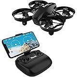 Potensic ドローン 高度保持 HD空撮カメラ WiFiリアタイム ヘッドレスモード バッテリー交換可 3D VRサポート 2.4GHz 4CH 6軸ジャイロ マルチコプター 日本語説明書付き 国内認証済み A20W ブラック
