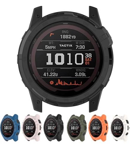 FTRONGRT Hoesje compatibel met Garmin Quatix 8 51 mm, zachte TPU, anti