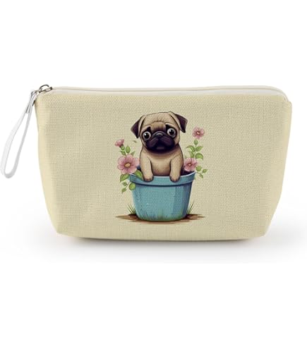 Amazon | 犬 ポーチ / パグ7/雑貨/グッズ/オリジナル | petchan | 化粧
