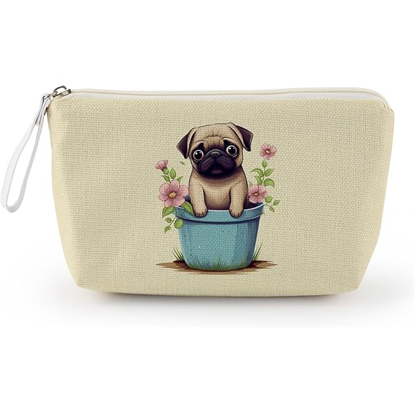 Amazon | 犬 ポーチ / パグ7/雑貨/グッズ/オリジナル | petchan | 化粧