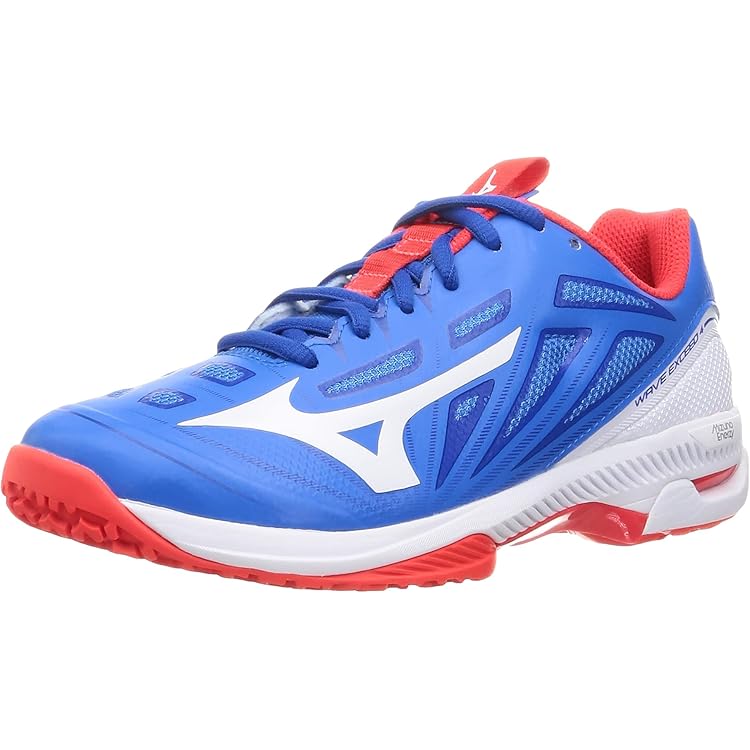 Amazon | [ミズノ] テニスシューズ ウエーブエクシード 4 OC ブルー