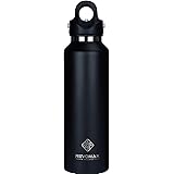 日本正規輸入品 Revomax2 炭酸対応真空断熱ボトル 20oz 592ml 18時間保温 36時間保冷 (オニキスブラック)