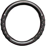 ボンフォーム(BONFORM) ハンドルカバー グリップメッシュ 軽/普通車 ステアリングカバー S:36.5~37.9cm レッド 6726-01R
