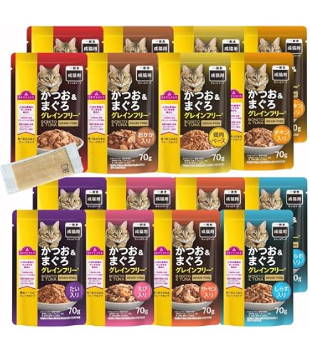 Amazon.co.jp: トップバリュ キャットフードパウチ かつお＆まぐろ
