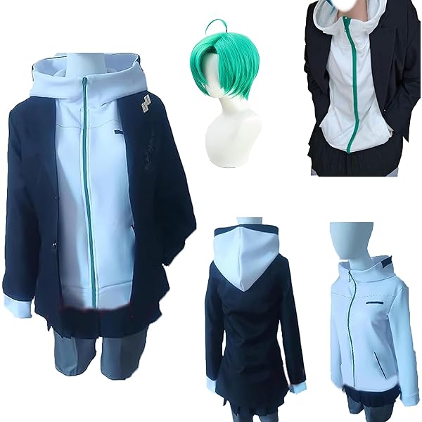 Amazon.co.jp: [PWPCOS]緑仙 コスプレ 衣装 VTuber 七次元生徒会