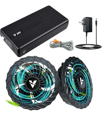 高出力12Vバッテリーとファンユニットセット Amazon.co.jp: IXP 空調作業服 ファンバッテリーセット 12V安全