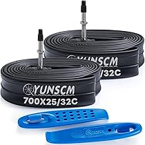 Amazon | YunSCM 2本,700 28c チューブ,仏式バルブ48mm 高リムの最良