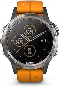 GARMIN(ガーミン) fenix 5 Plus Sapphire Ti Gray 音楽再生機能 マルチスポーツ型GPSウォッチ 最大10日間稼働 【日本正規品】