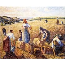 カミーユ・ピサロ【座る農家の少女】、希少な画集画、新品高級額 カミーユ・ピサロ【座る農家の少女】、希少な画集画、新品高級額