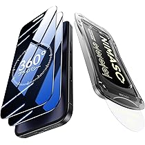 Amazon | NIMASO 360度 覗き見防止 iPhone 15 Pro Max用 ガラス