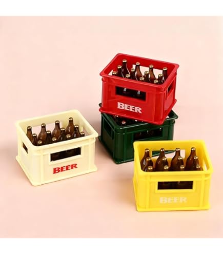 Amazon | 1/12 ビールケース赤 （2個セット） ミニチュア | 家具