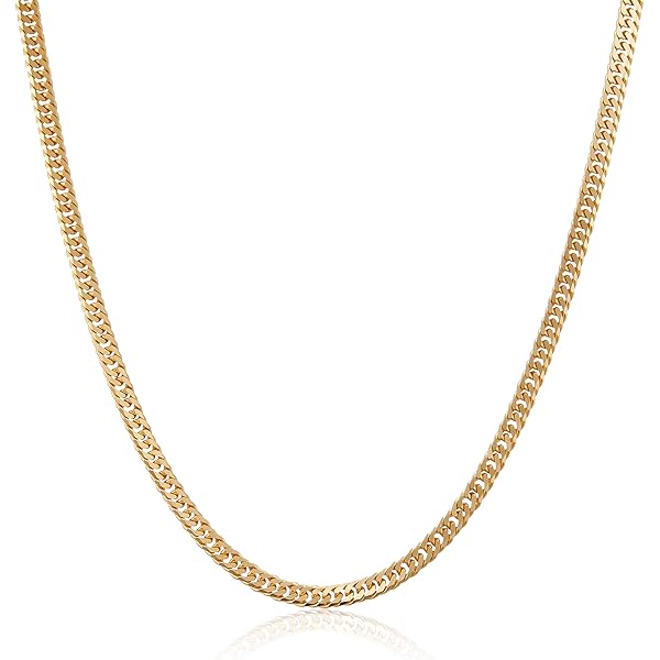 Amazon | [フェアリーカレット] 18金ネックレス K18 8面トリプル喜平  