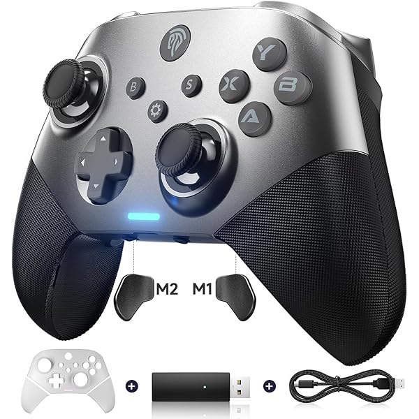 Amazon.co.jp: EasySMX X 10 PC コントローラー - 交換可能なフェイス