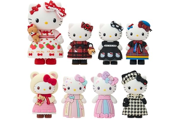 サンリオ(SANRIO) シークレットバースデードールミニマスコット（モノクロガーリーふたごコーデ） ハローキティ 対象年齢6才以上 296228