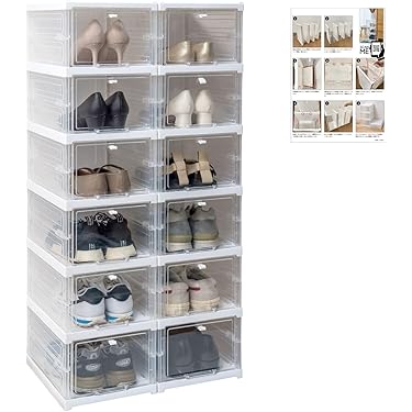 シューズ収納ケース　シューズボックス 24点セット 収納BOX 靴箱 整理整頓 IRIS OHYAMA シューズボックス アイリスオーヤマ 収納ボックス