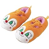 ニッポン スリッパ 子供用 もちもちルームシューズ それいけ! アンパンマン ドキンちゃん 14-16cm オレンジ ぬいぐるみ キッズ 室内ルームシューズ トイレスリッパ 拖鞋 240173