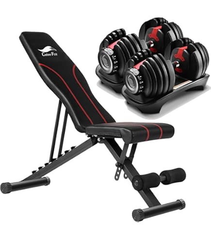 Amazon | Taimonik トレーニングベンチ＋可変式 セット商品 ダンベル