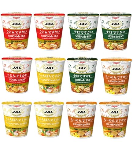 Amazon.co.jp: JAL SELECTION ですかい ミニカップ麺 全4種20個セット