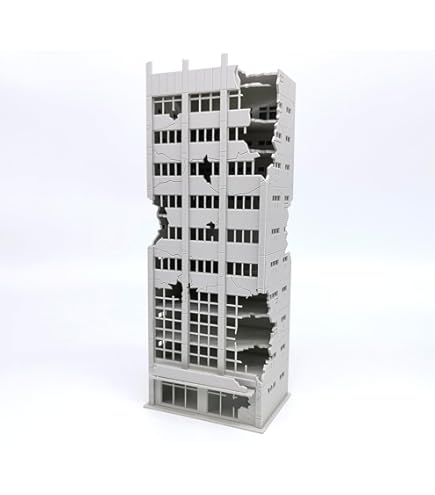 Amazon | Mycity Nゲージ建築モデル、破壊されたオフィスビル、1：144